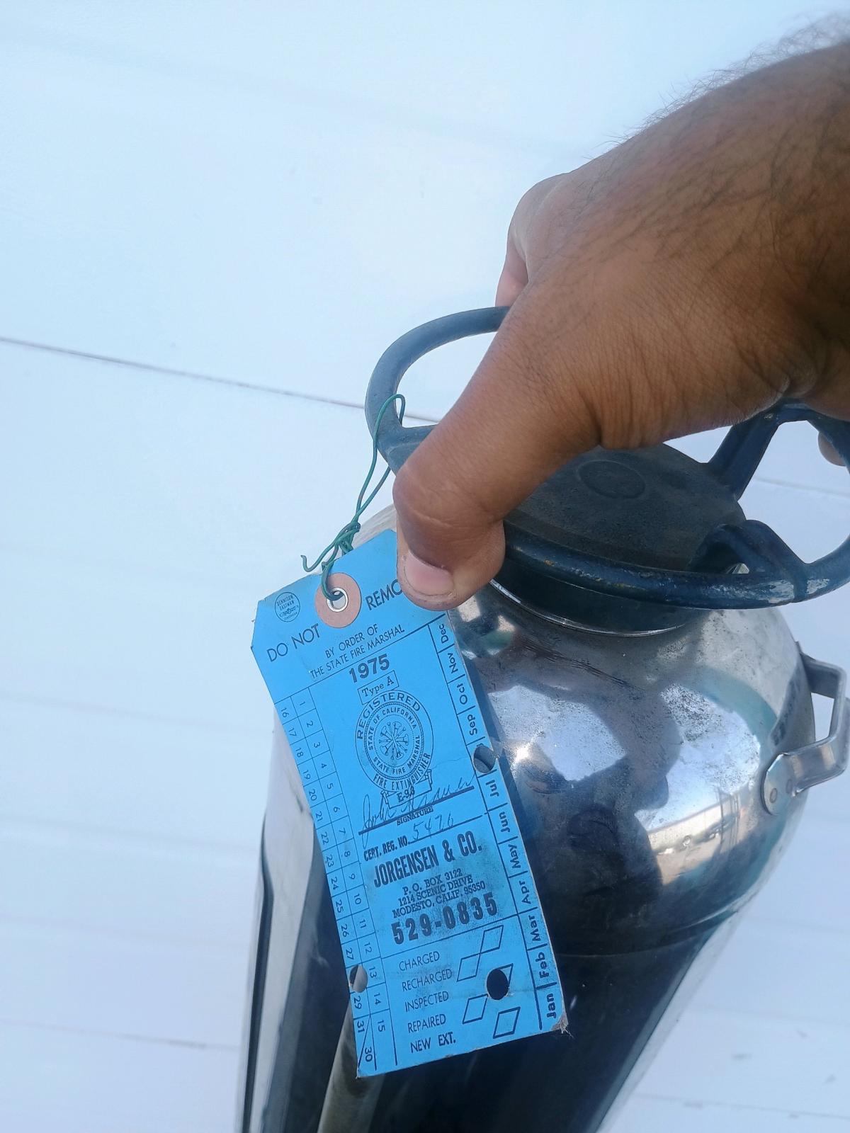 Vintage General Fire Guard Soda Acid Extinguisher  SS15  Blu - Turlock, California - FleaMarketBay