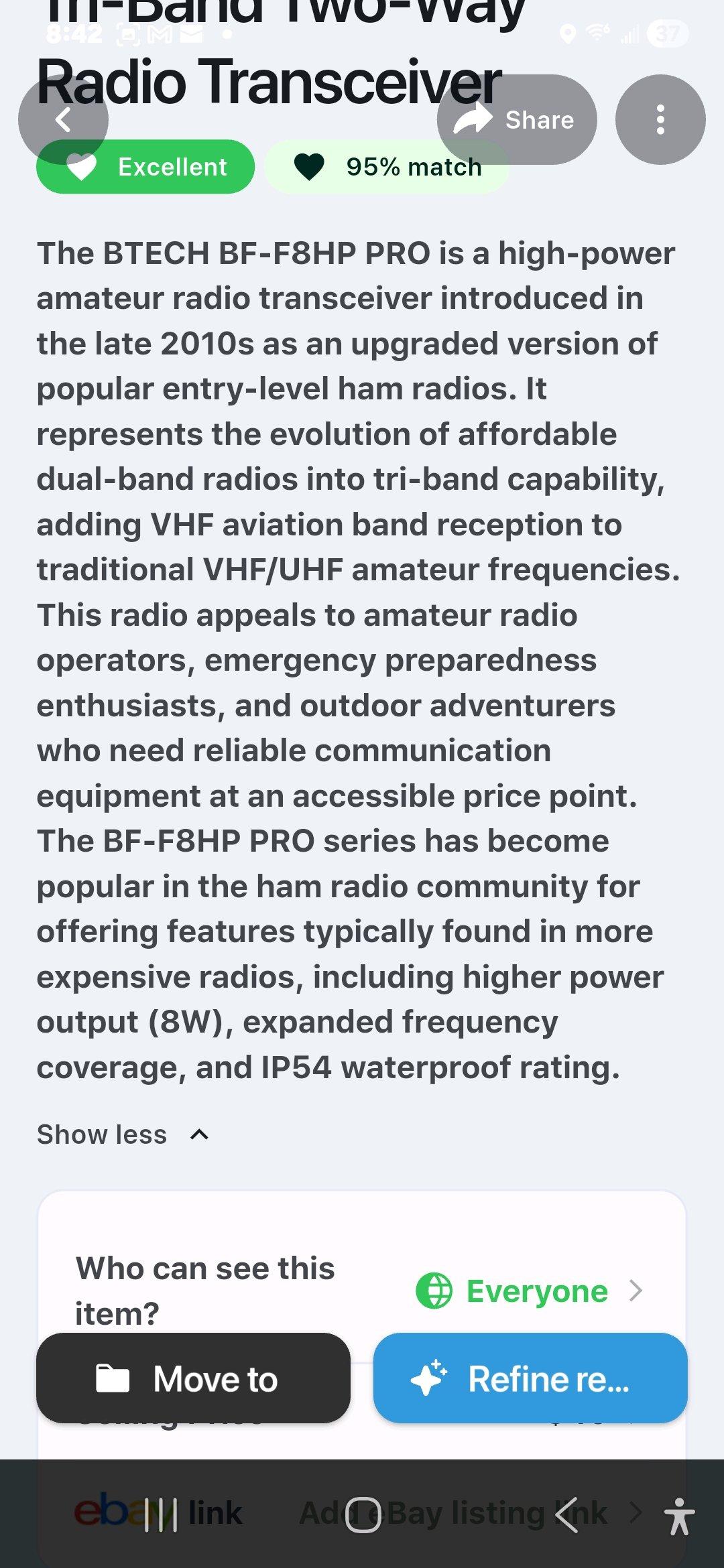 Btech hp pro radio transceiver - Addy, Washington - FleaMarketBay