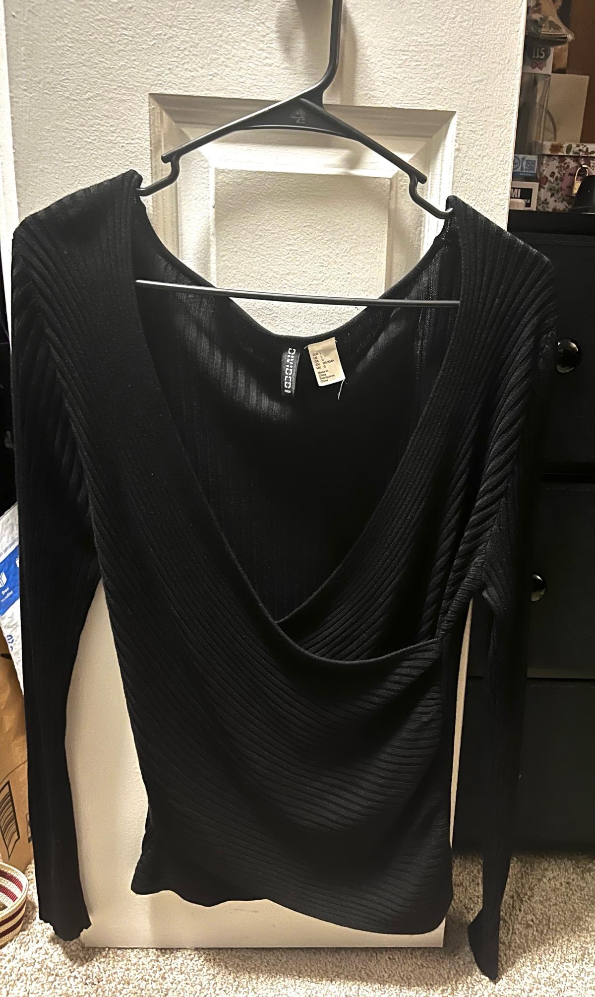 Black VNeck Top
