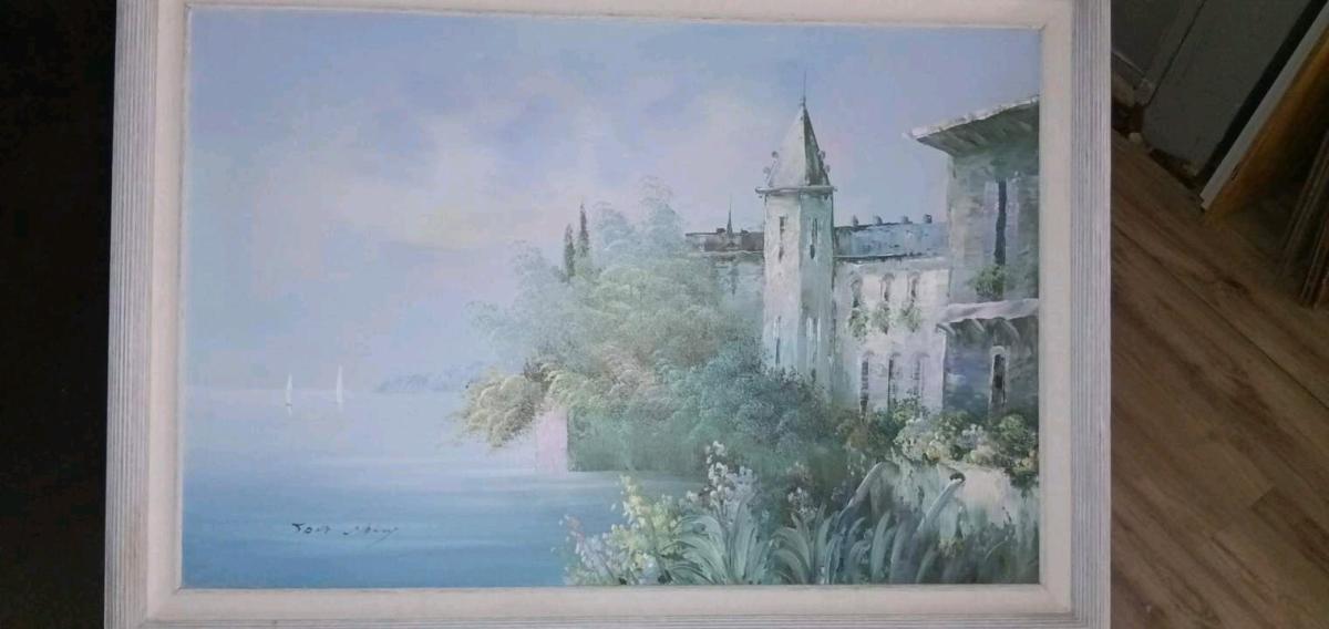 Jane Mabry original oil painting Castle by the Sea