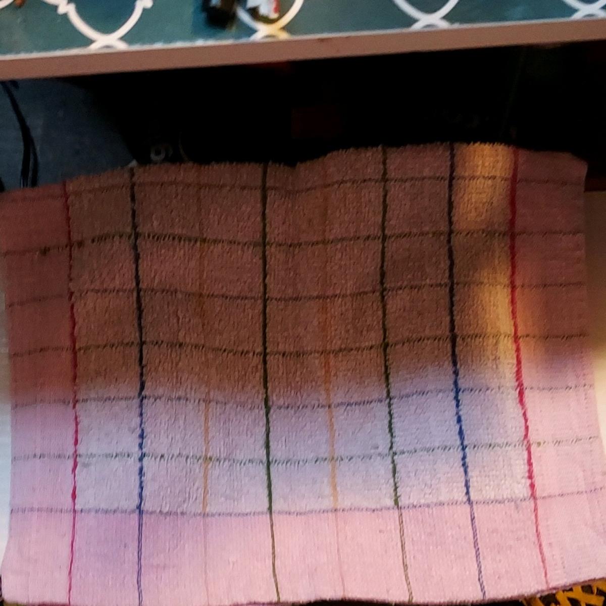 Pink Multicolor Bath Towel 100 Cotton Soft Plaid Rectangle - Tucson, Arizona - FleaMarketBay