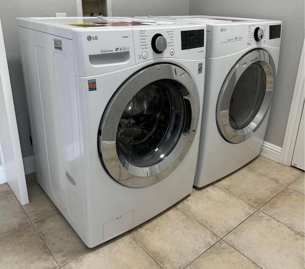 LG Frontload Washer and Electric Dryer