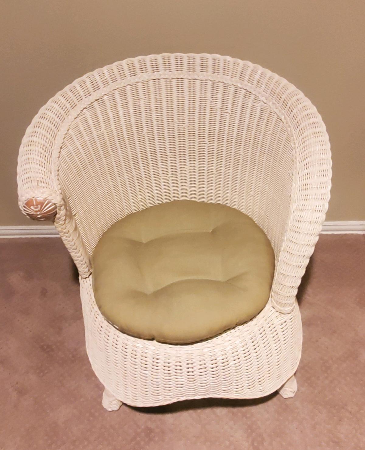 Pier One  Jamaica Collection  Asymmetrical Arm Chair  Rattan - Plano, Texas - FleaMarketBay