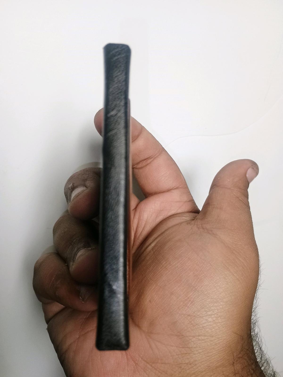 1970s Hippie Girl Fold Over Mirror Compact Faux Leather Boho - Turlock, California - FleaMarketBay