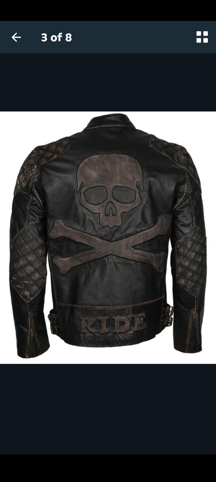 Black Leather Jacket for Men - Alliance, Ohio - FleaMarketBay