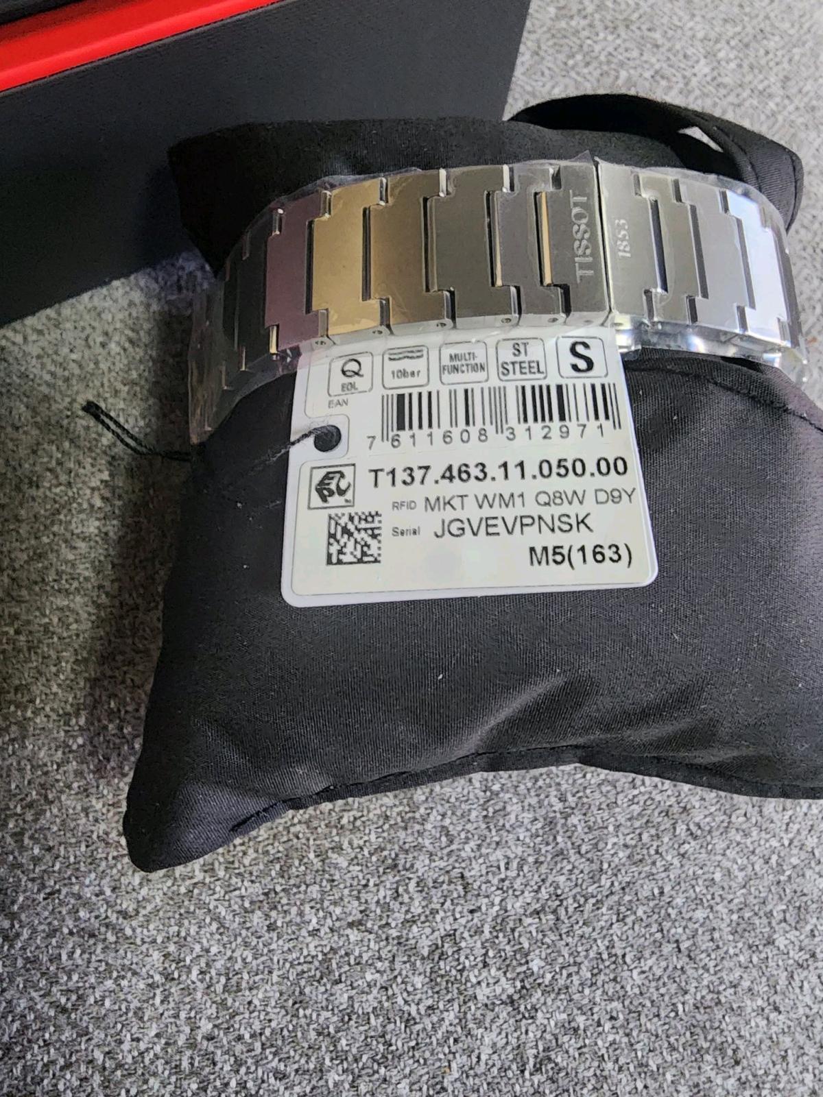 Tissot PRX Digital 40MM Quartz SS Silver Mens Watch T1374631 - San Bernardino, California - FleaMarketBay