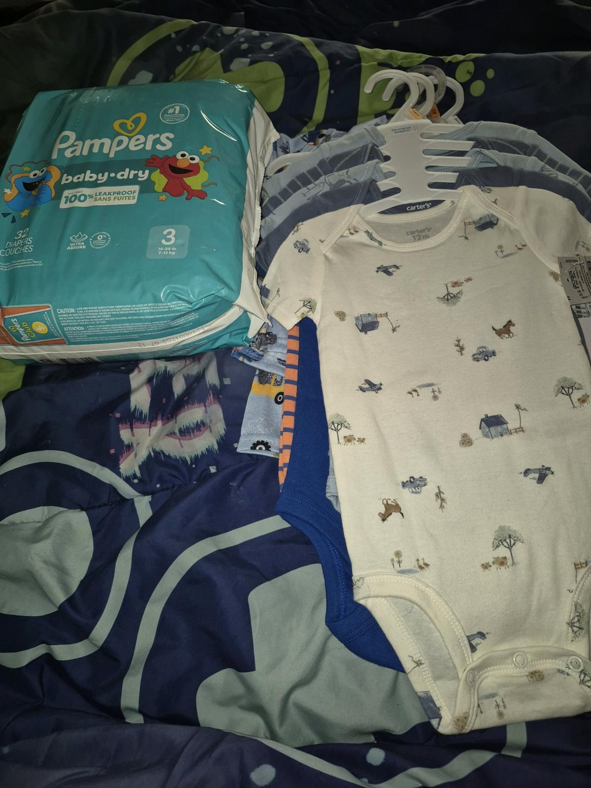 baby boy clothes and diaper - Laveen, Arizona - FleaMarketBay