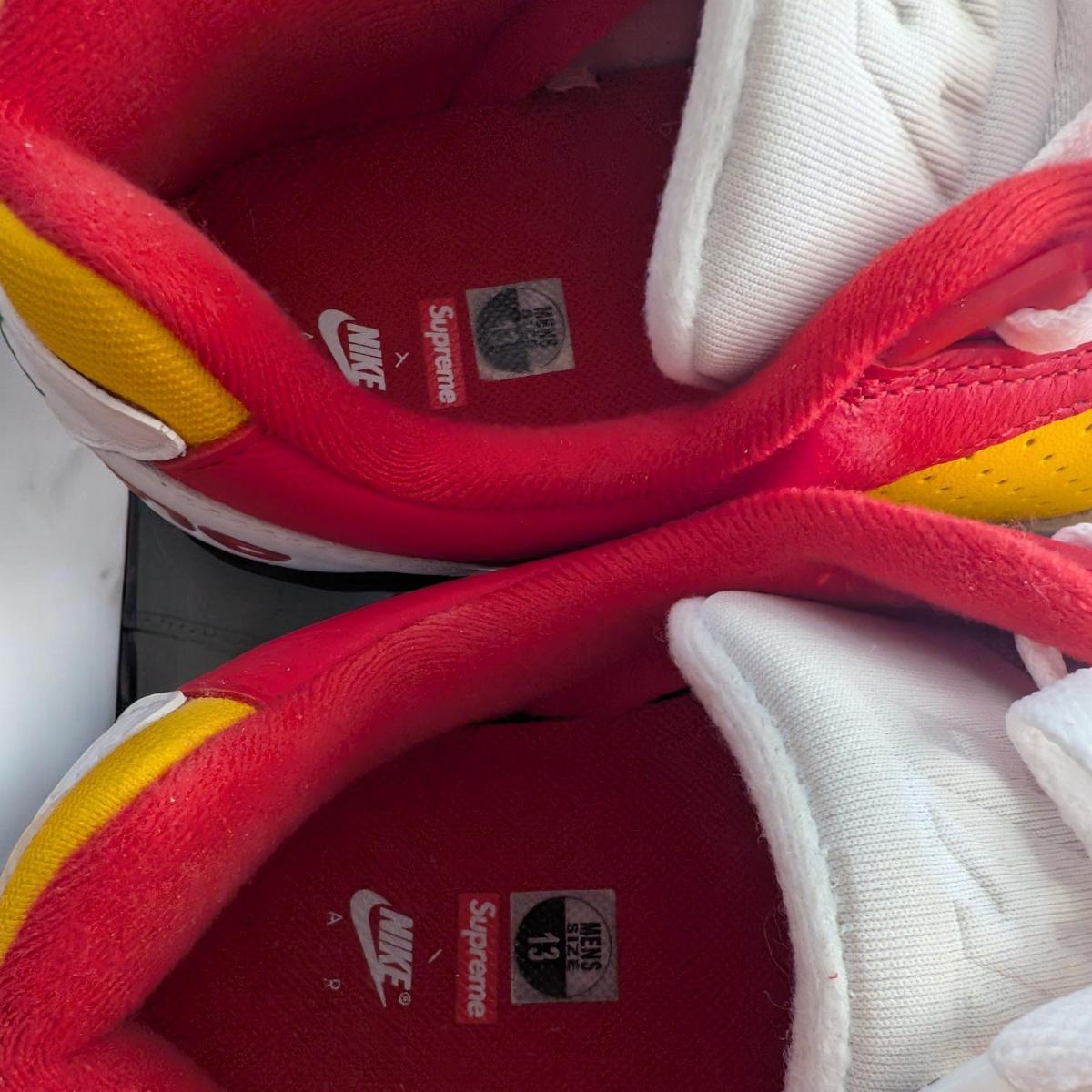 Nike Cross Trainer Low Supreme White Yellow Red Size 13 - Lake Elsinore, California - FleaMarketBay