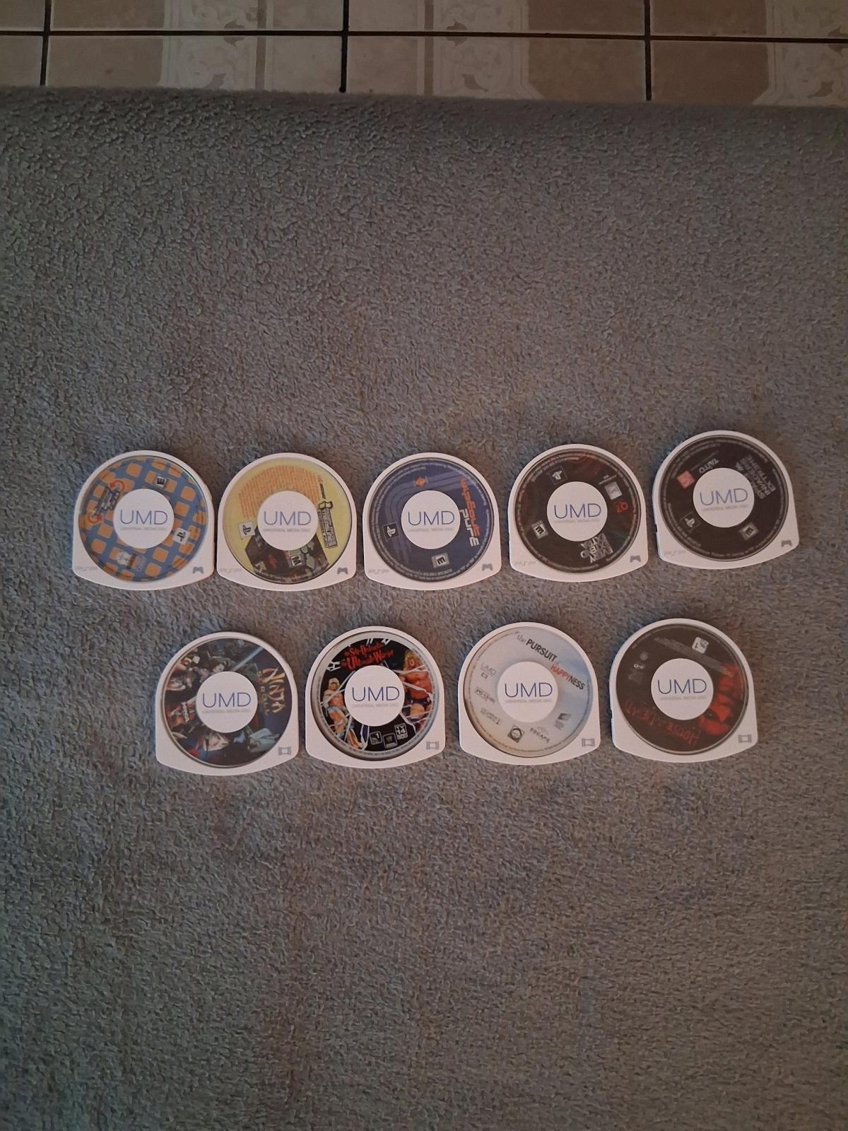 9 PSP Games And PSP UMD Videos for PlayStation Portable PSP - North Hollywood, California - FleaMarketBay