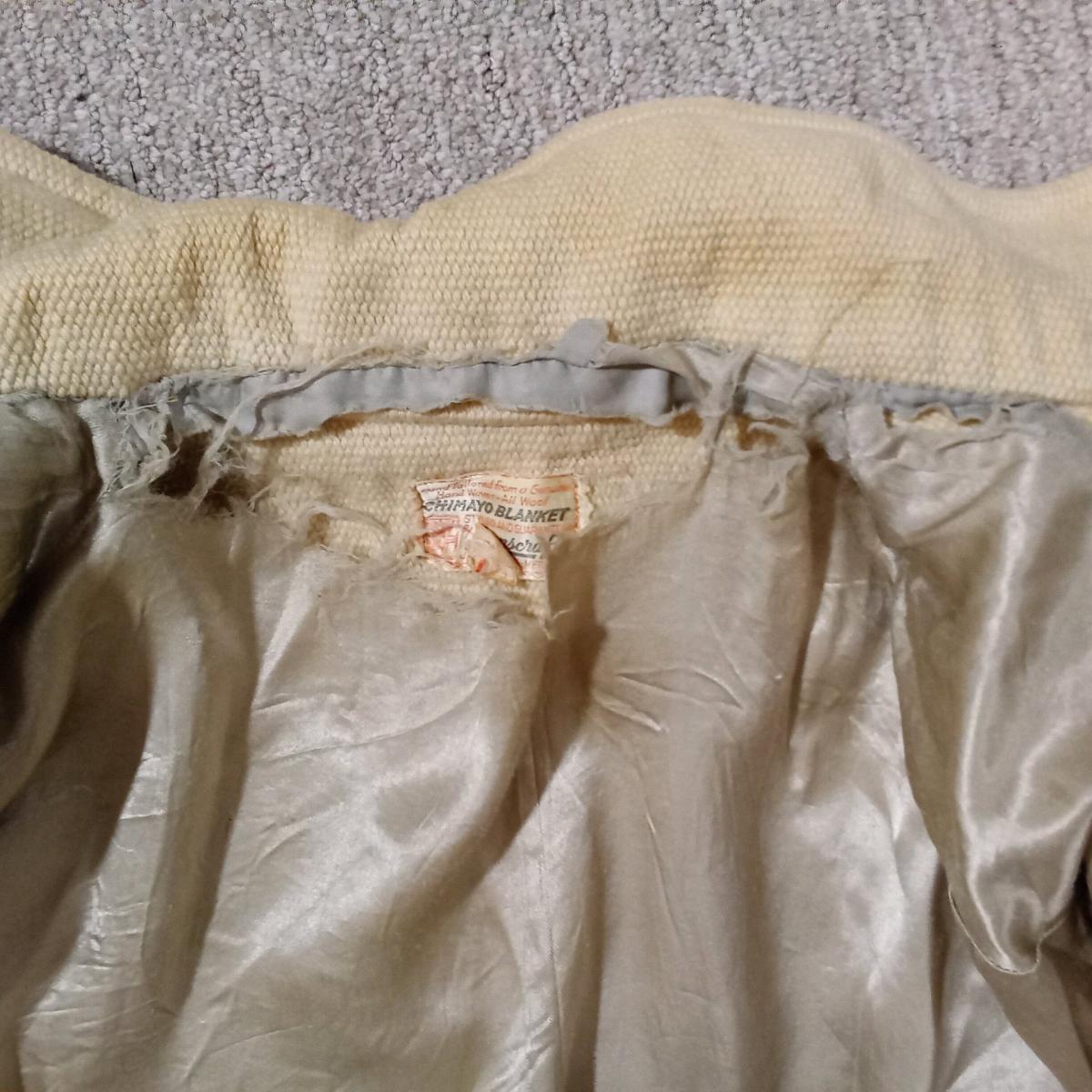 Rare 1940s Chimayo Wool SW Indian Blanket Jacket - Colorado Springs, Colorado - FleaMarketBay