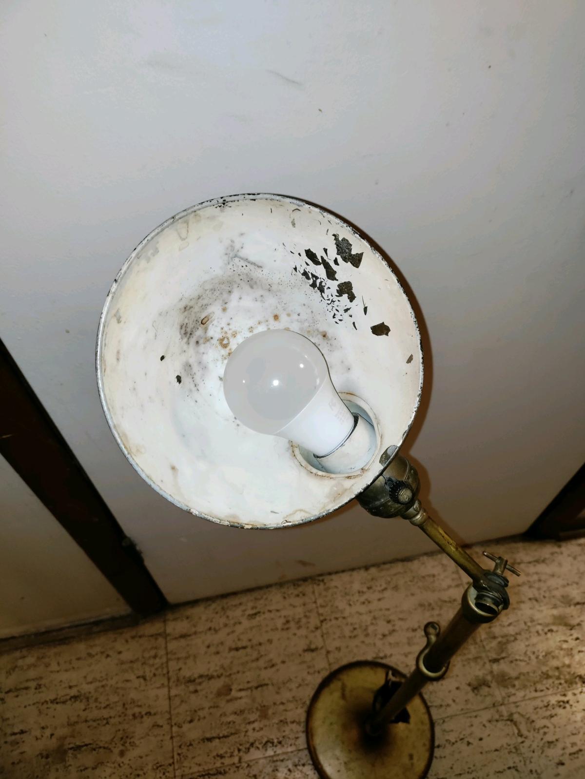 fairies industrial adjustable brass floor lamp - Pittsburgh, Pennsylvania - FleaMarketBay