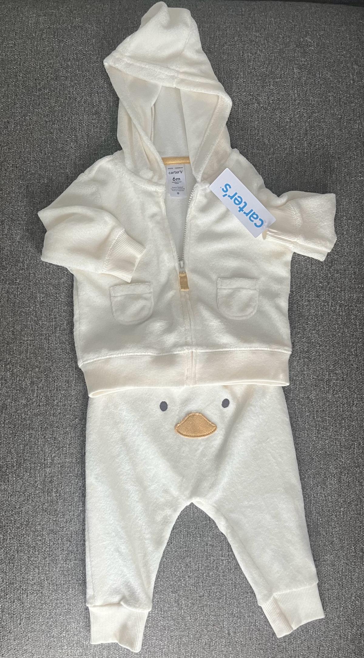 NEW Carters 6M baby boy body towel outfit  never used  with