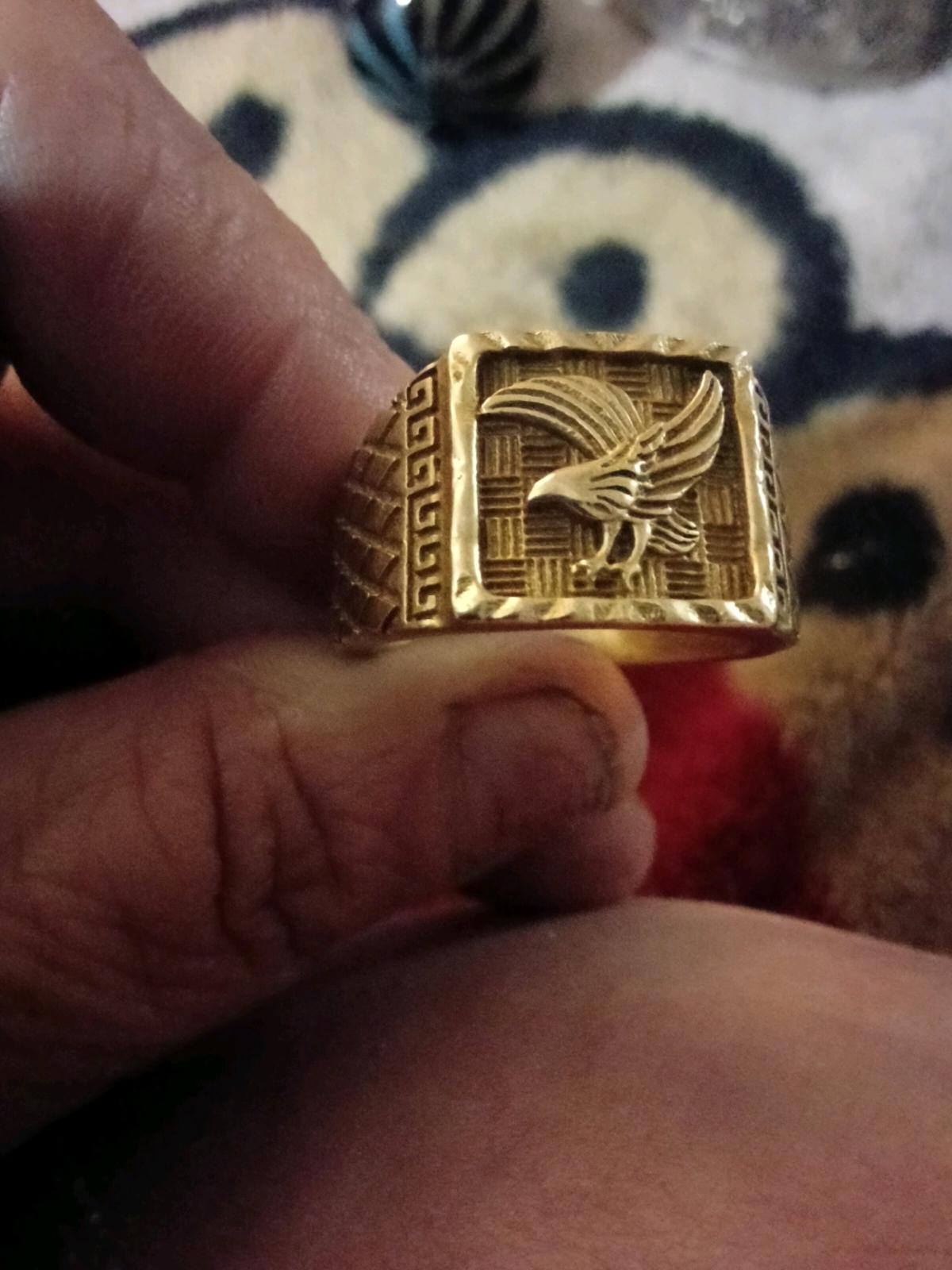 18k gold mens ring