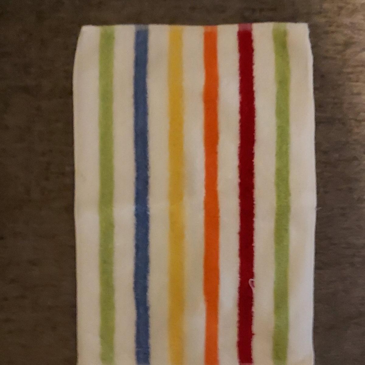 Striped Cotton Dishcloths Set Multicolor 3 Pack White Green - Tucson, Arizona - FleaMarketBay