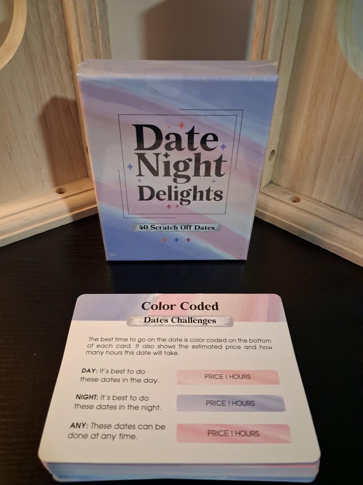 Date Night Delights ScratchOff Date Cards  Pastel Rainbow