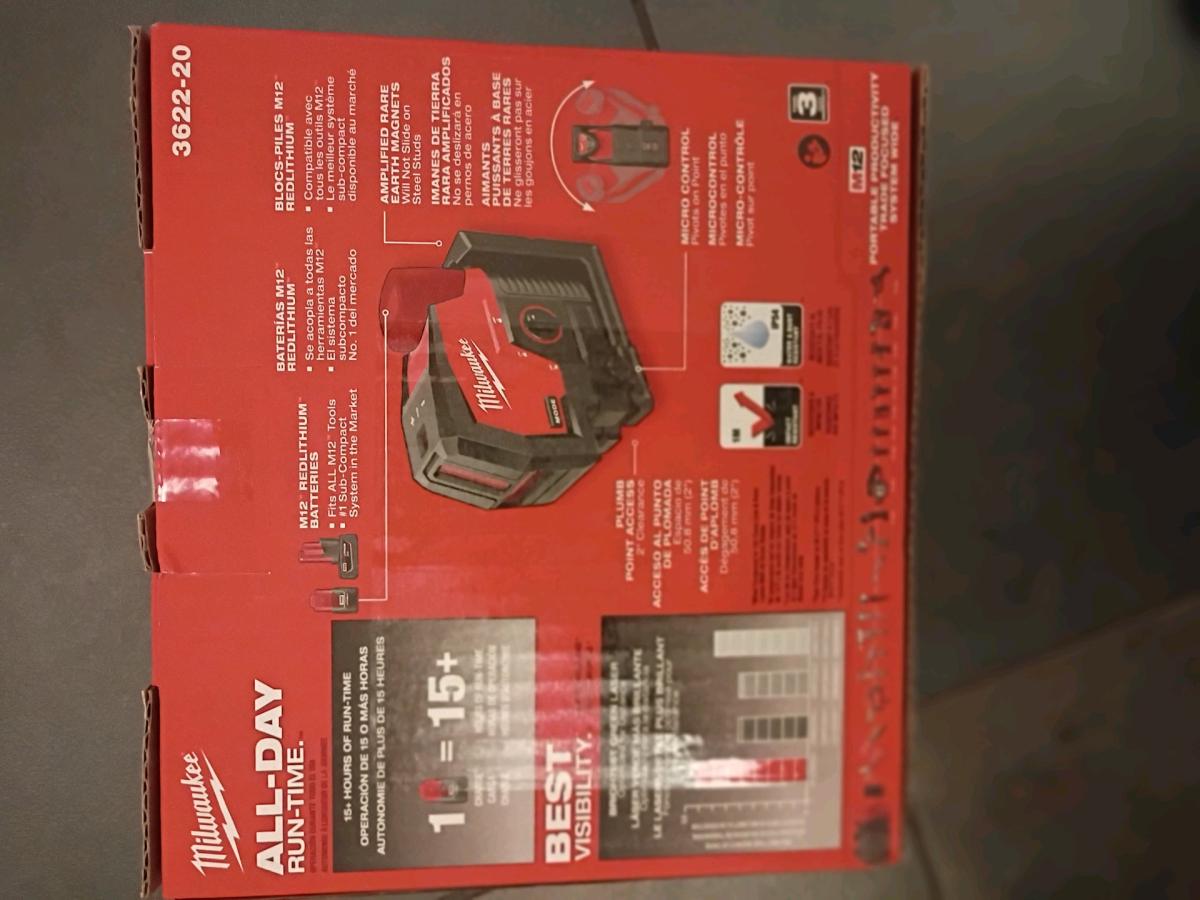 Milwaukee 12 volt Laser Level 3622 20 - Marysville, Washington - FleaMarketBay
