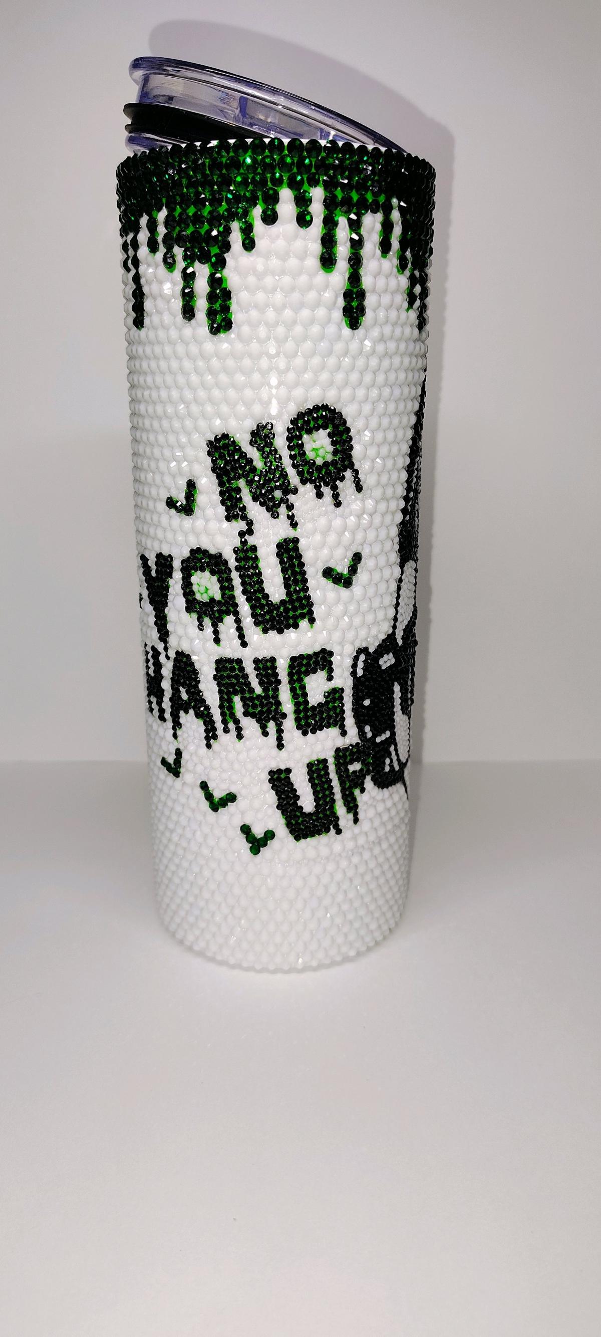 Handmade Ghost face Rhinestone tumbler - Coshocton, Ohio - FleaMarketBay