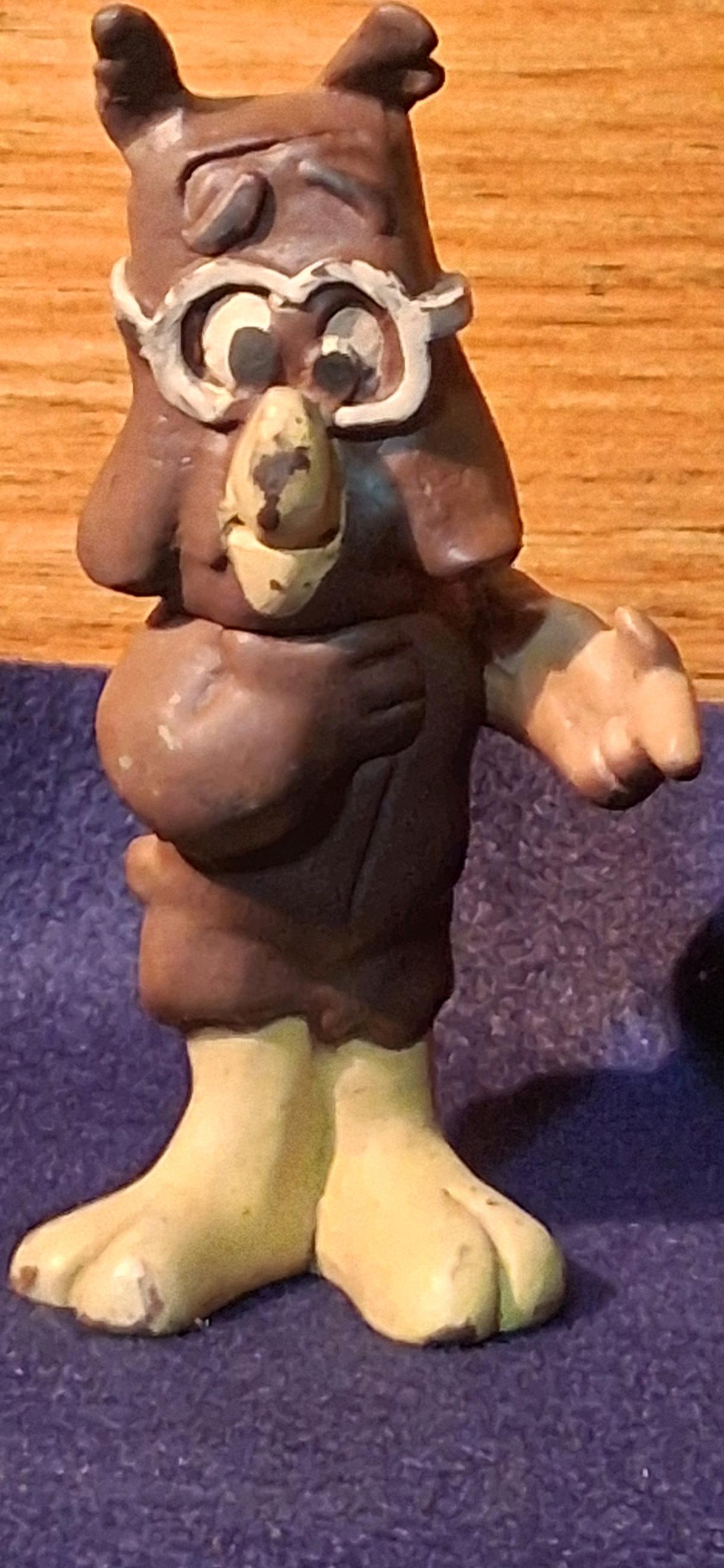 Vintage 1969 Howland Owl Figurine from Pogo Comic Strip - Marshfield, Wisconsin