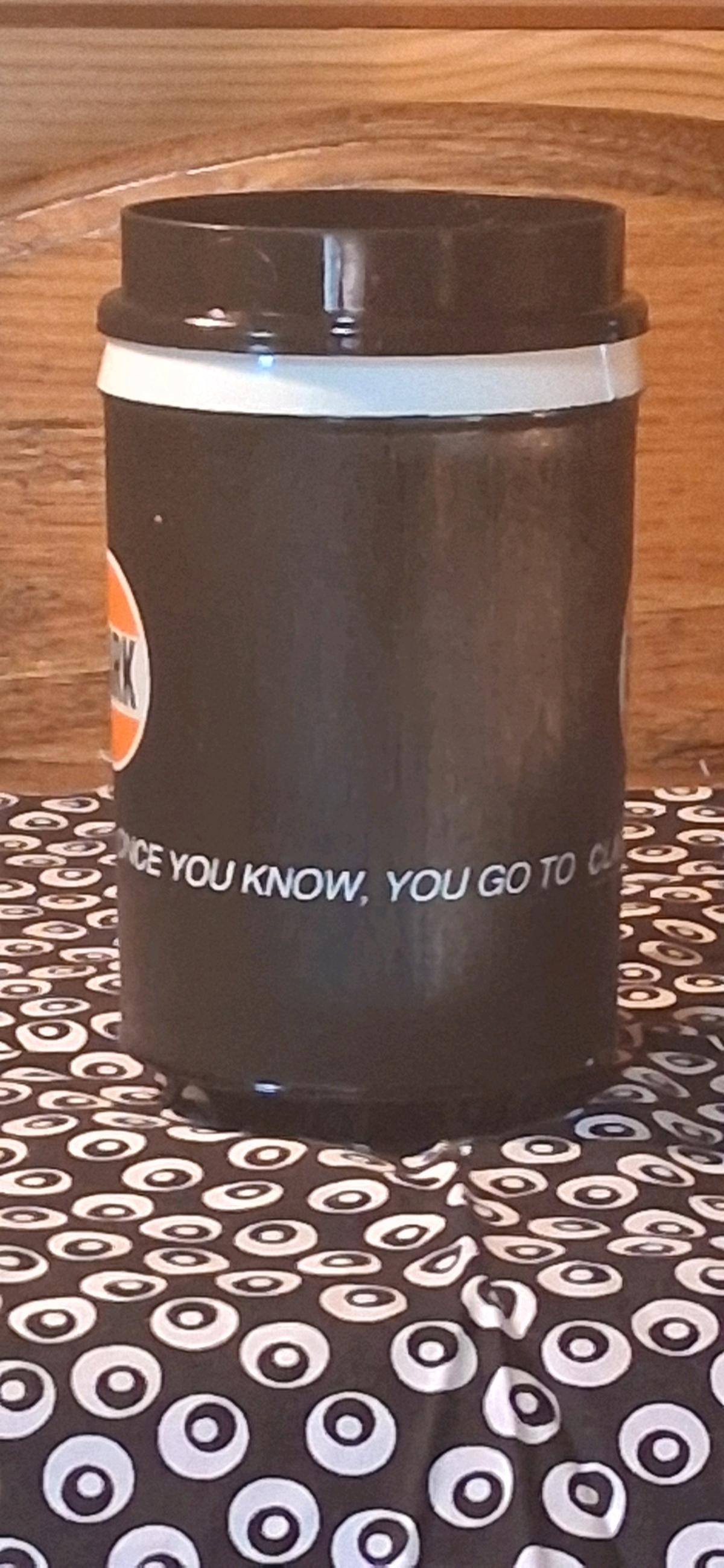 Vintage Clark Insulated Aladdin Plastic Travel Mug BlackOran - Marshfield, Wisconsin - FleaMarketBay