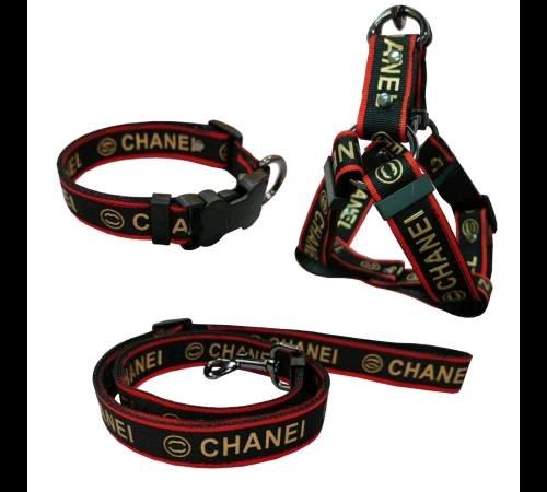 dog cat harness collar leash set