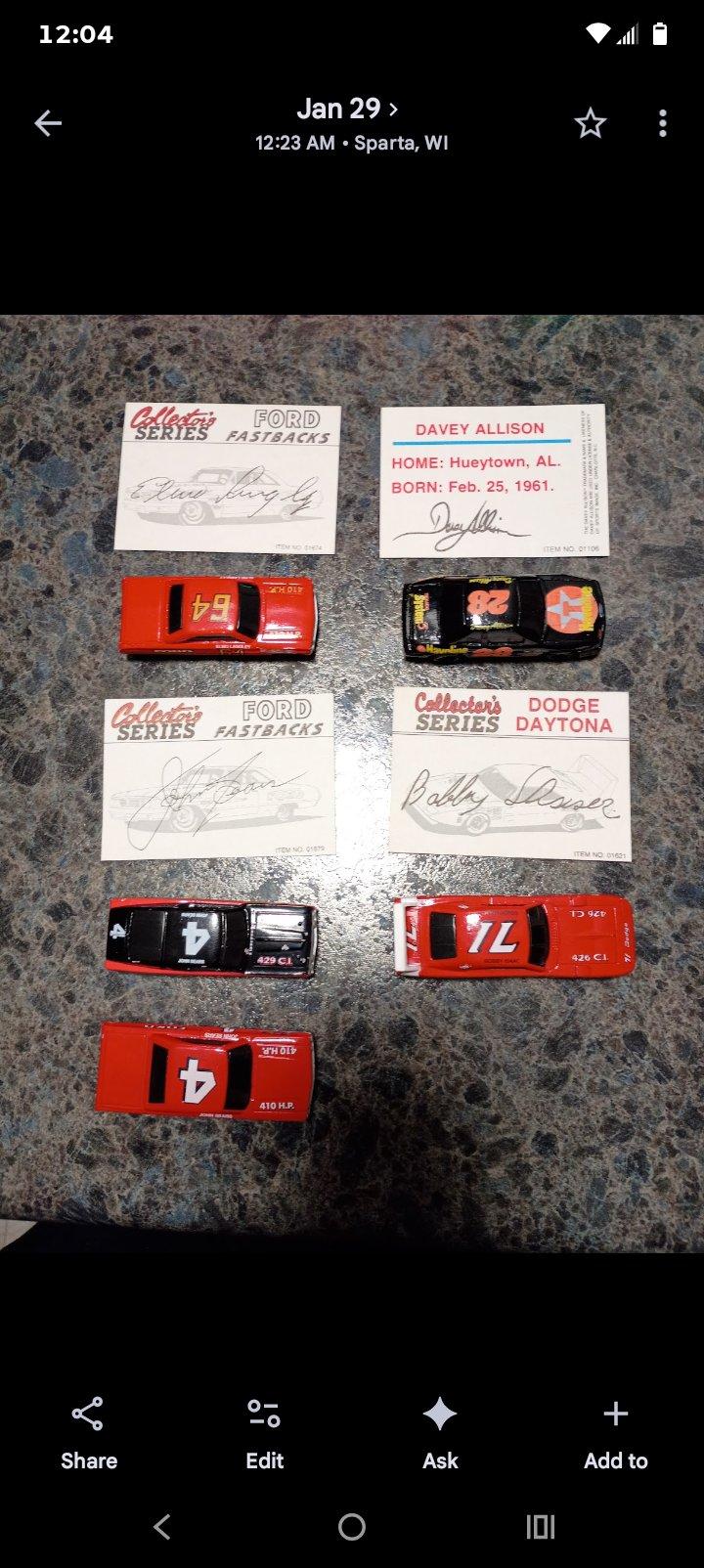 racing champions autographs and collectors cars - Tomah, Wisconsin - FleaMarketBay