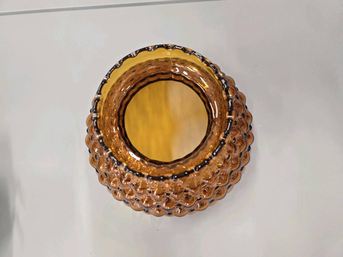 vintage Amber glass lamp shade - Cookeville, Tennessee - FleaMarketBay