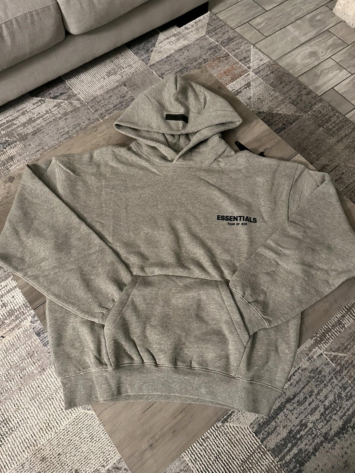 Essentials Fear of God Dark Oatmeal Hoodie M - Adelanto, California - FleaMarketBay