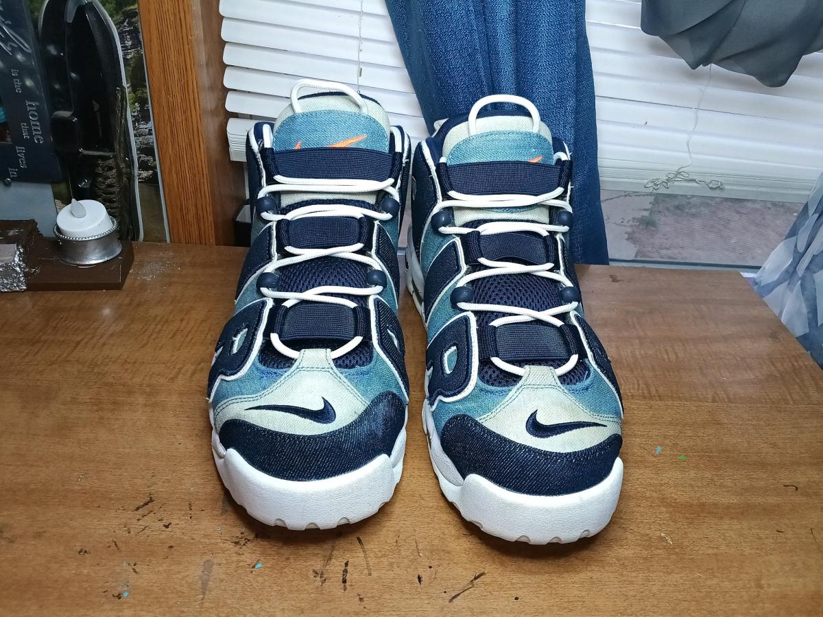 Mens Nike Air more up tempo denim obsidian size 13 - Indianapolis, Indiana - FleaMarketBay