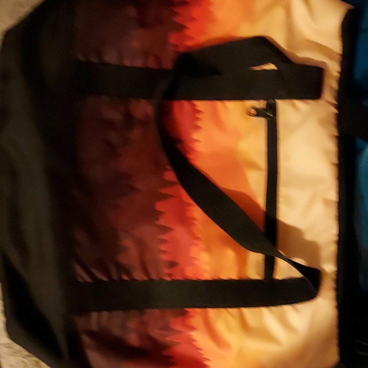 Abstract Orange Black Red Carry On Soft Case Duffle Bag Unis - Tucson, Arizona - FleaMarketBay