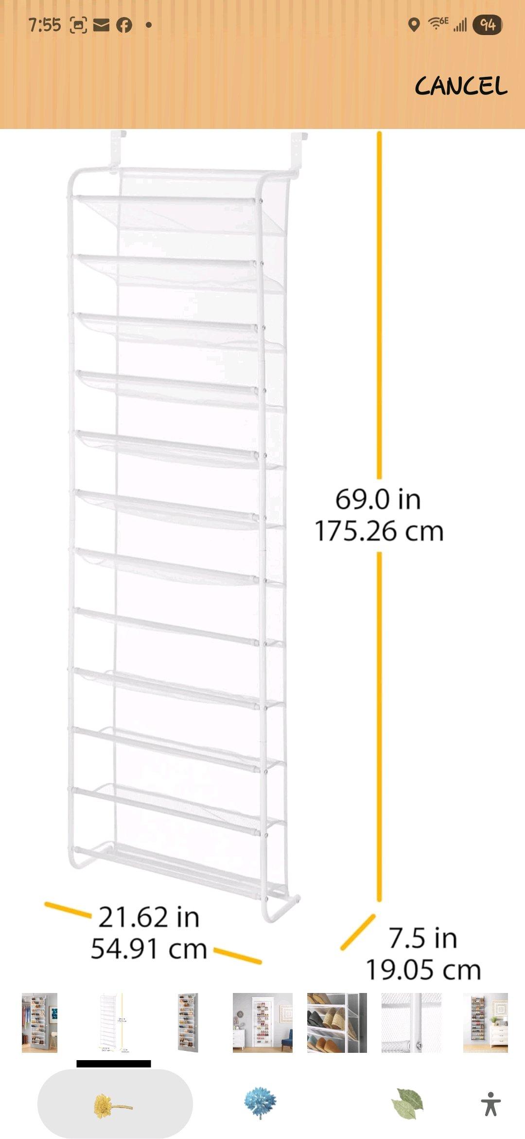 Over the door shoe organizer - Antioch, California - FleaMarketBay