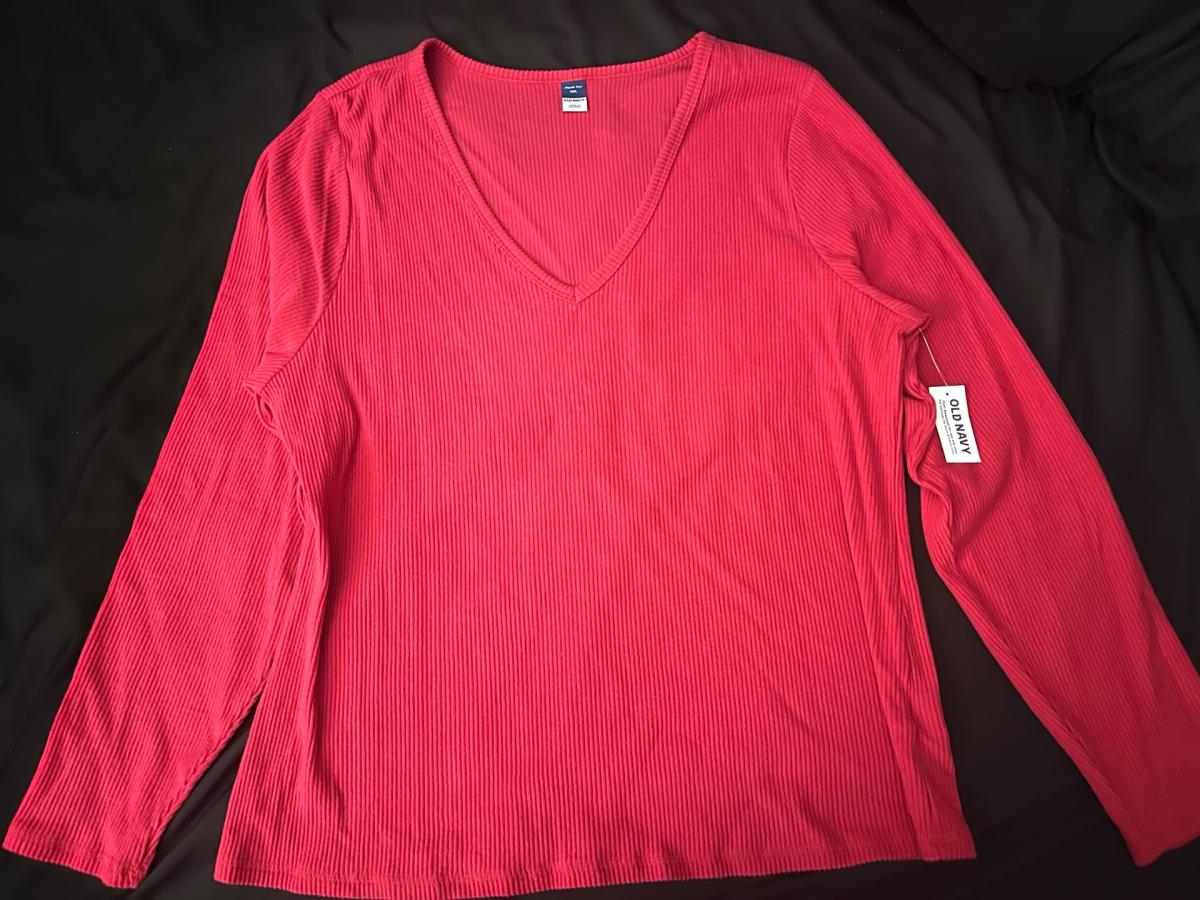 Pink VNeck Top NEW WITH TAG