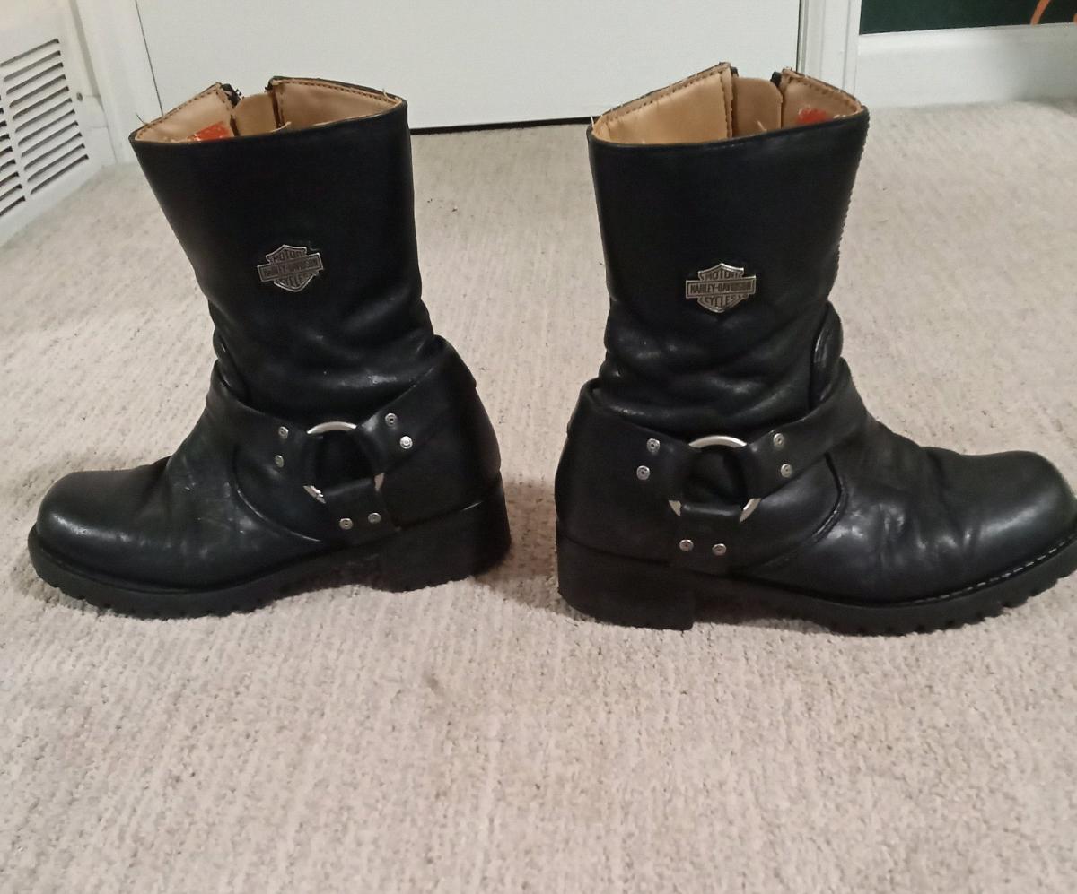 Womens 65 Y2K Used VTG Harley Davidson Moto Boots - Colorado Springs, Colorado - FleaMarketBay
