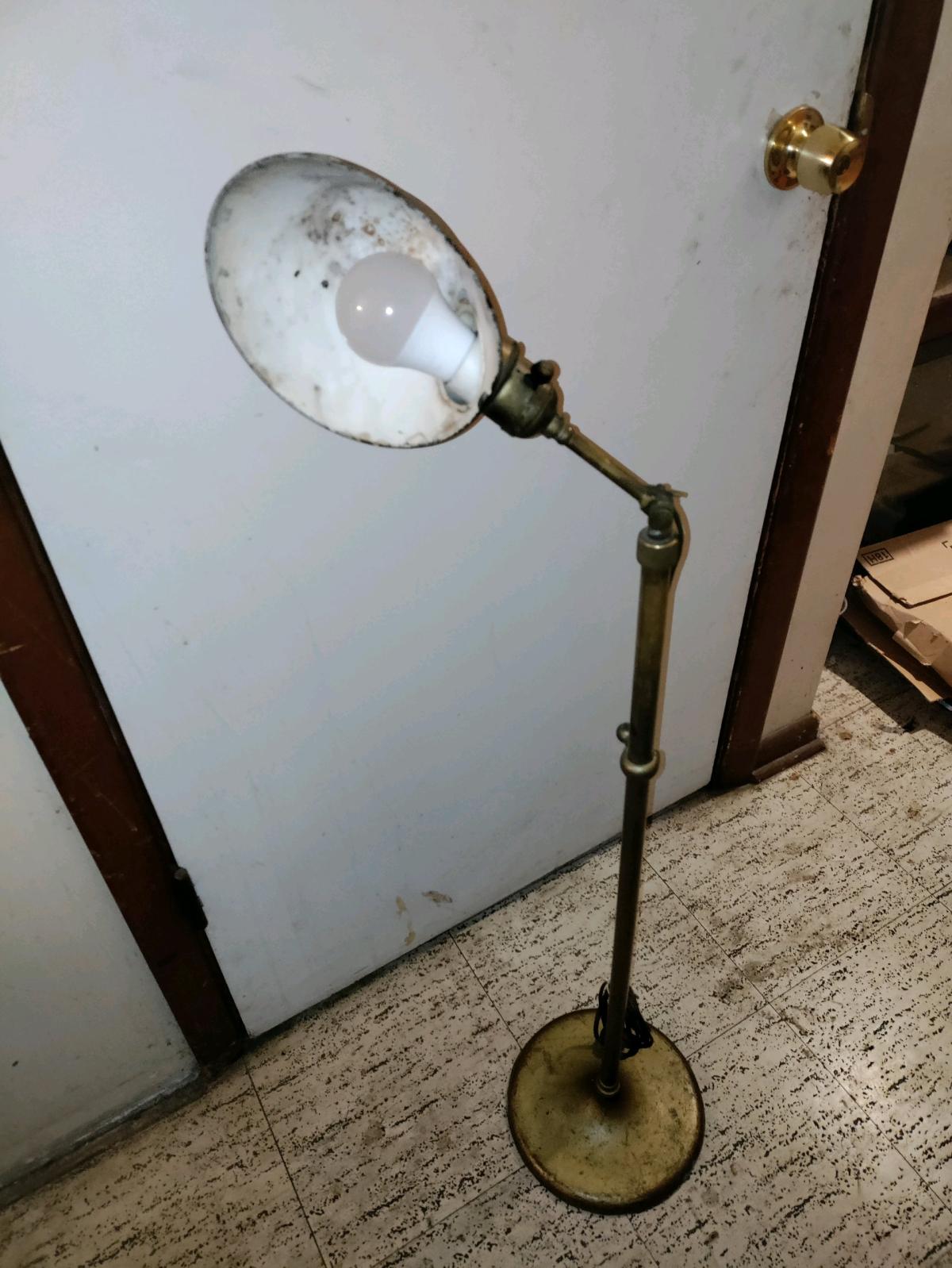 fairies industrial adjustable brass floor lamp - Pittsburgh, Pennsylvania - FleaMarketBay