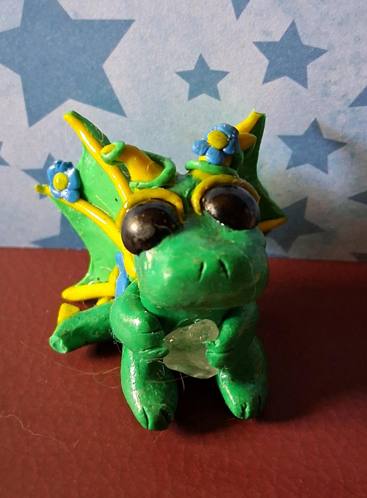 Crystal Critters dragon sculpture - Camby, Indiana - FleaMarketBay