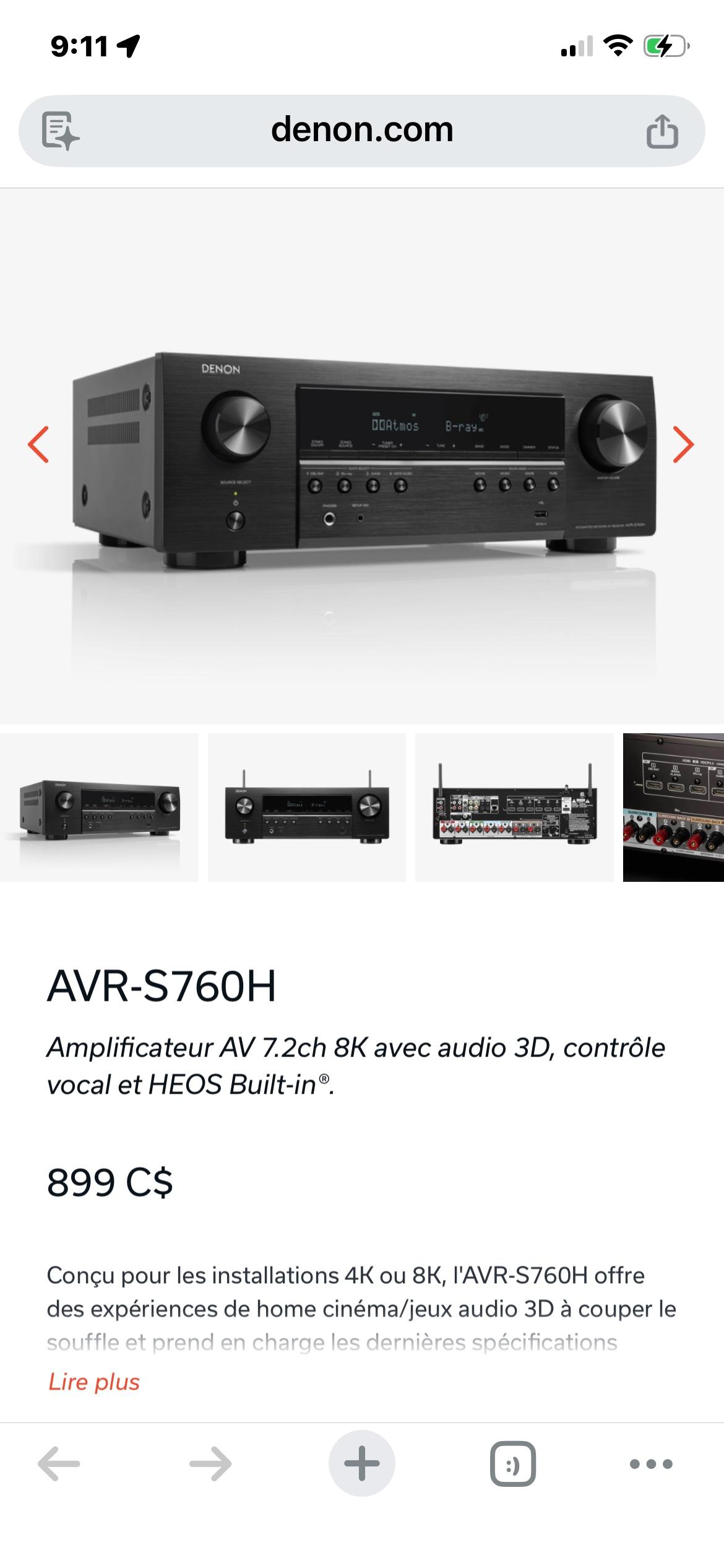 Denon Avr S760h  7 channels - Afton, Tennessee - FleaMarketBay