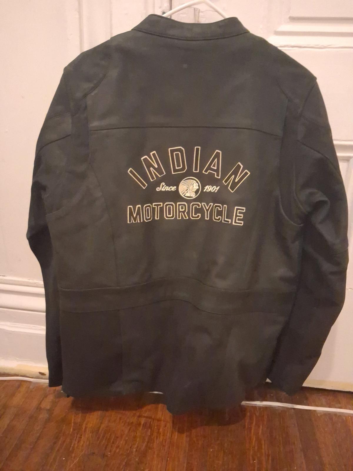 Womans Indian Motorcycle Leather JacketLG removable liner - Bradford, Pennsylvania - FleaMarketBay