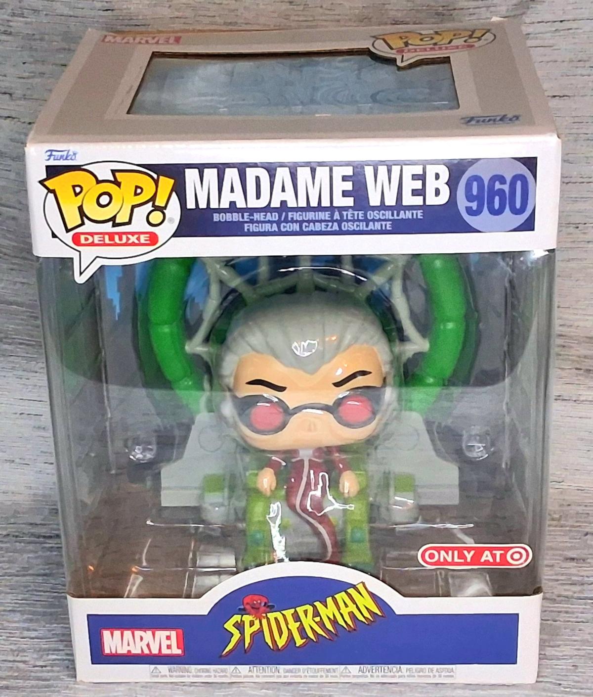 Funko Pop Deluxe 960 Madame Web  Spiderman  Bobblehead Marve