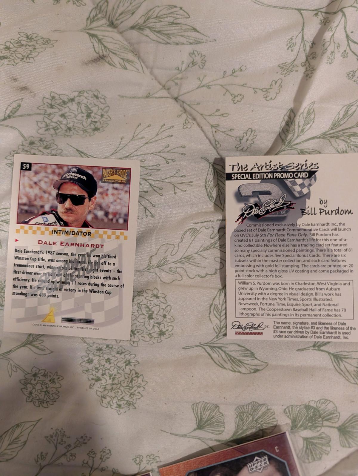 nascar Dale Earnhardt Intimidator Cards