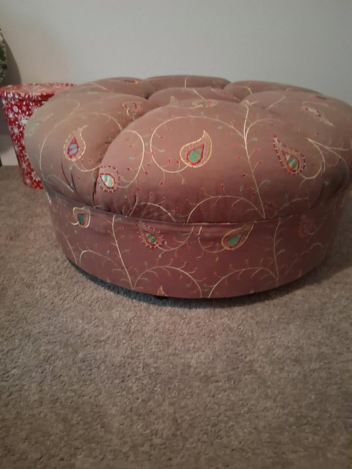VeryVery  GENTLY USED Unique Mushroom Shaped Ottoman Stool - Columbia, South Carolina