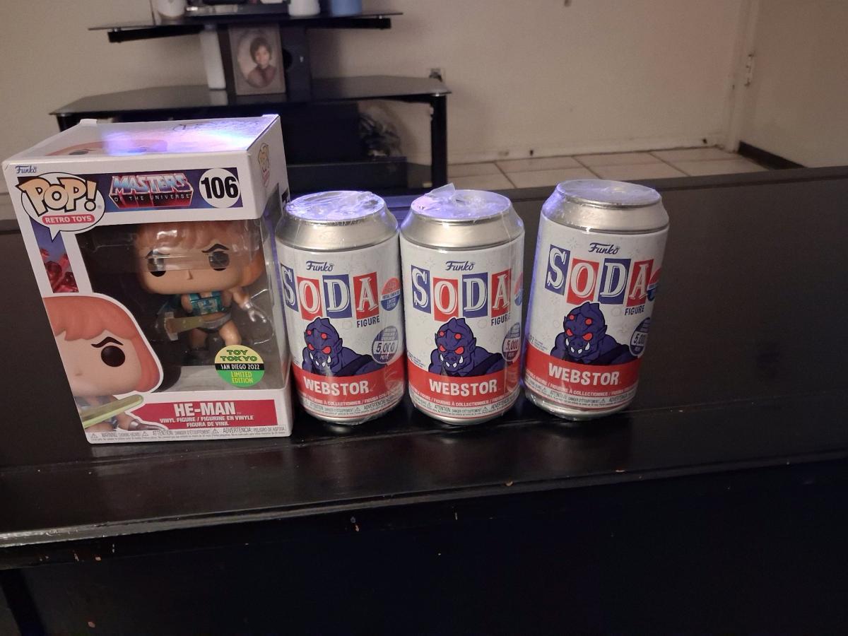 Funko Pop HeMan Masters Funko Pop Soda Webstor Sealed Funkon - Tucson, Arizona - FleaMarketBay