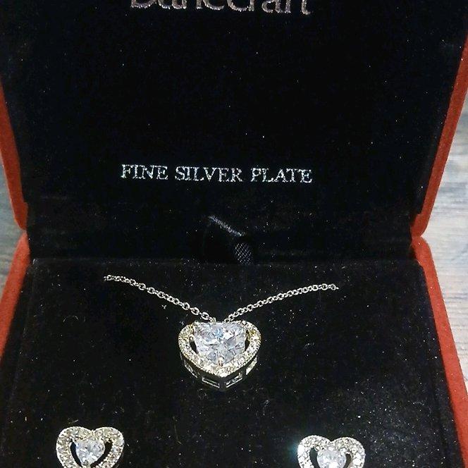 danecraft silver plate heart necklace - Angie, Louisiana - FleaMarketBay