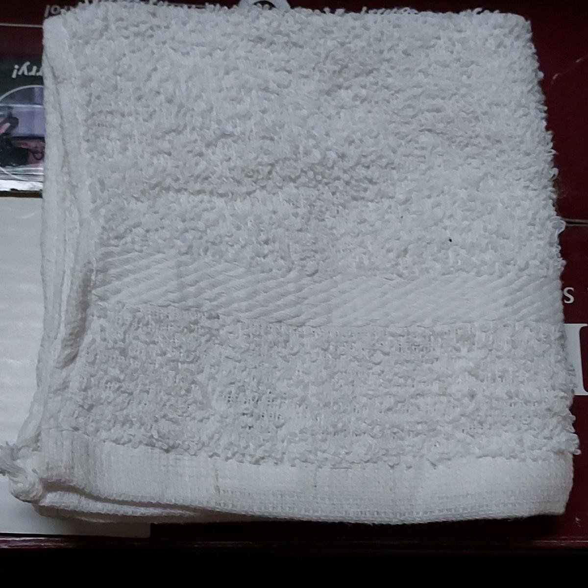 Home Collection Washcloth 12 x 12 White 100 Cotton Solid - Tucson, Arizona - FleaMarketBay