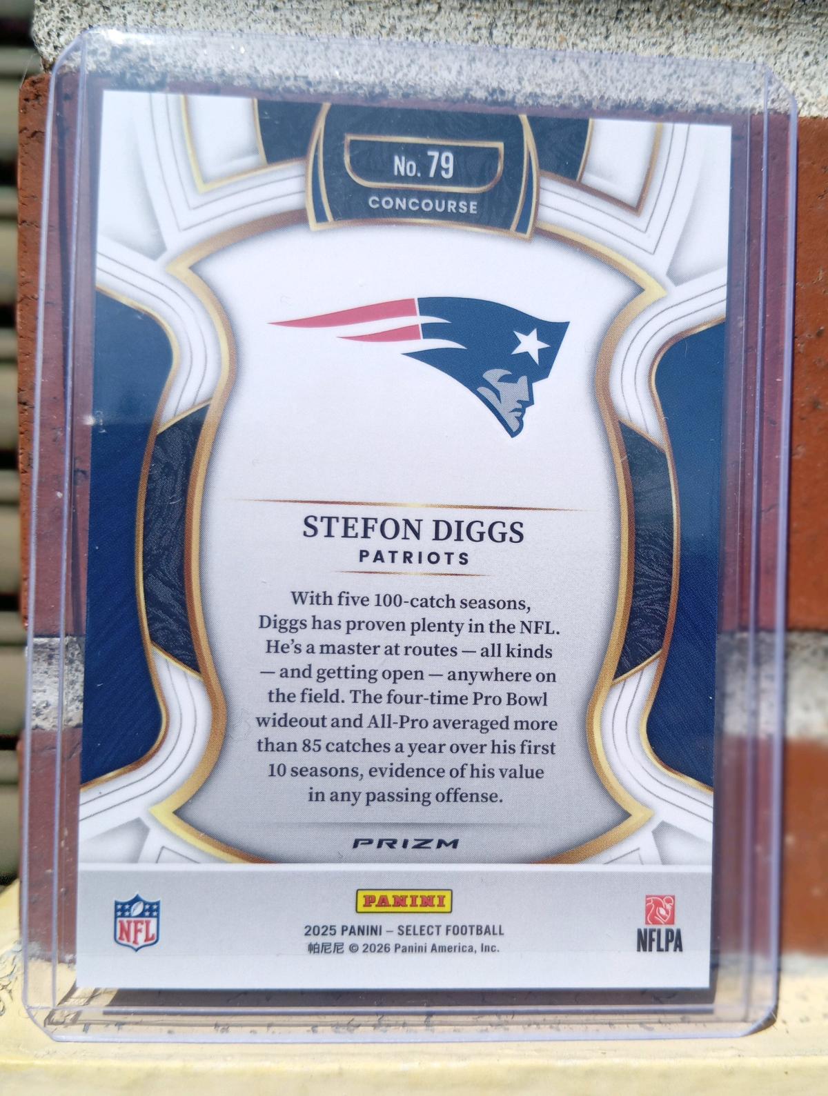 2025 Panini Select Stefon Diggs Zebra Prizm Case Hit 79 - Portland, Oregon - FleaMarketBay