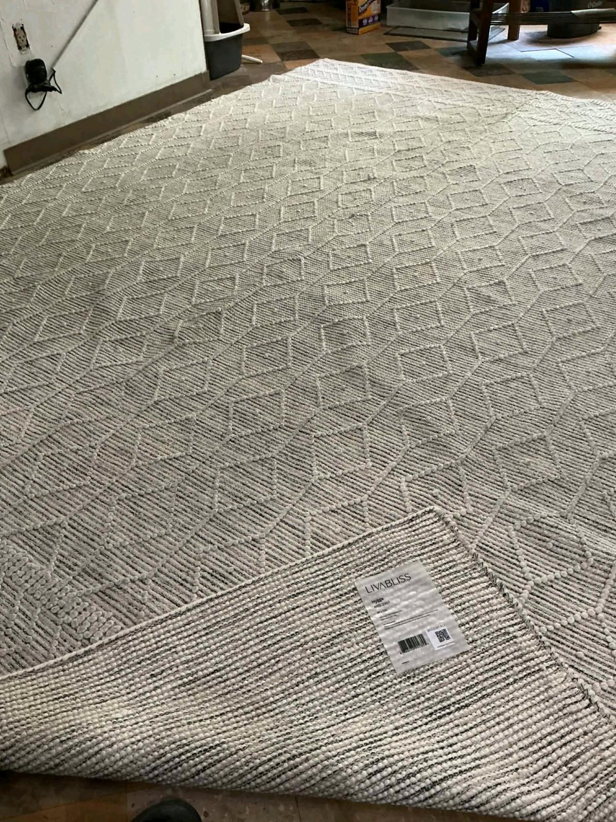 Brand New Livabliss Hygge 9x12 Wool Rug  Factory Damage on E - Douglasville, Georgia - FleaMarketBay