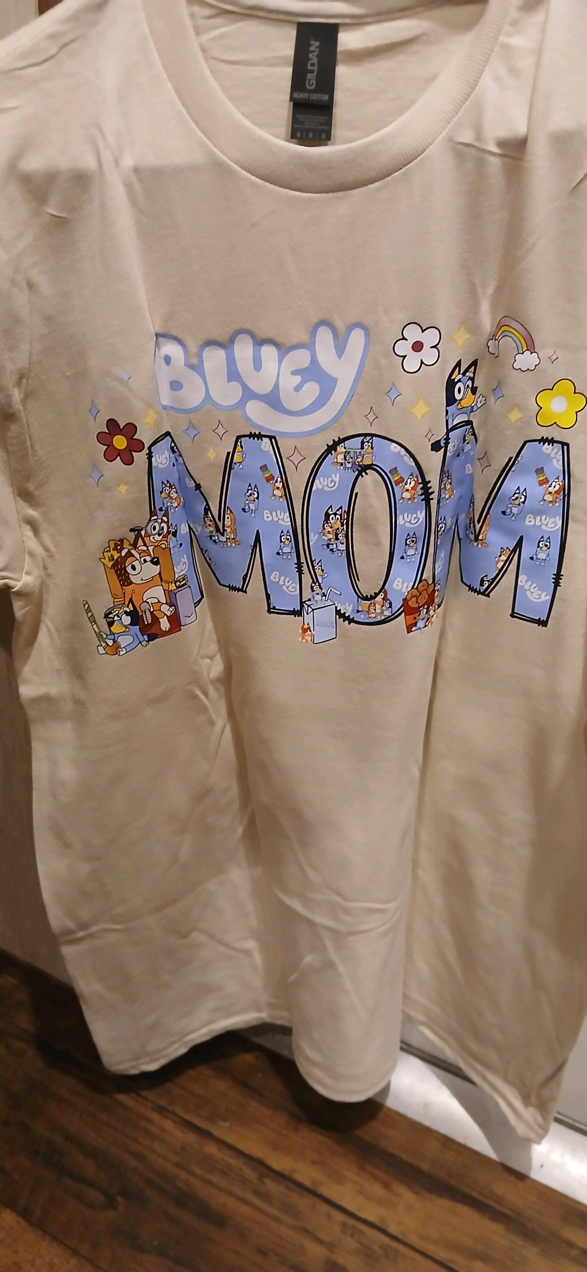 bluey mom tshirt - Angie, Louisiana - FleaMarketBay