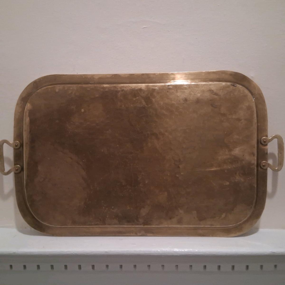 Vintage Solid Brass Decor Bundle  SunLyn Hammered Tray  Barl - Philadelphia, Pennsylvania - FleaMarketBay
