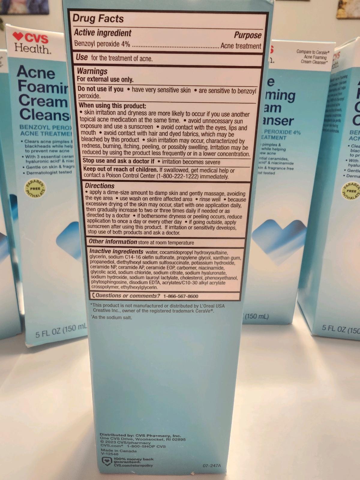 Acne Foaming Cream Cleanser - Cookeville, Tennessee - FleaMarketBay