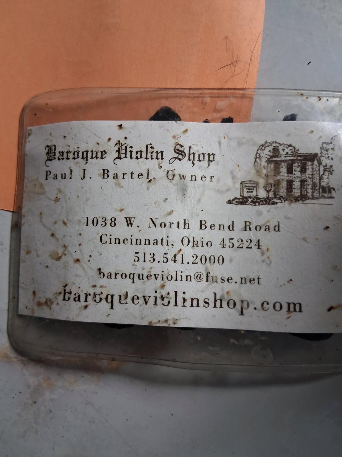 Baroque Violin Performance 300 - Cincinnati, Ohio - FleaMarketBay