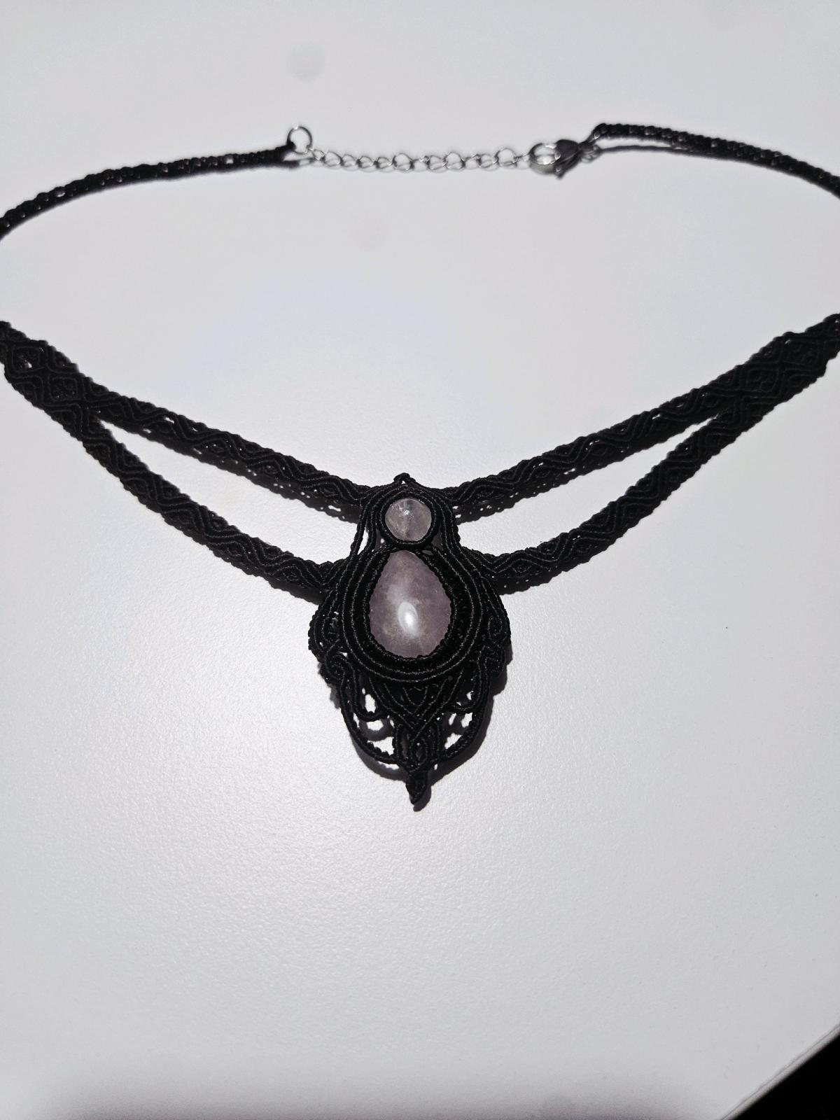 Handmade Rose Quartz Necklace - Howey In The Hills, Florida