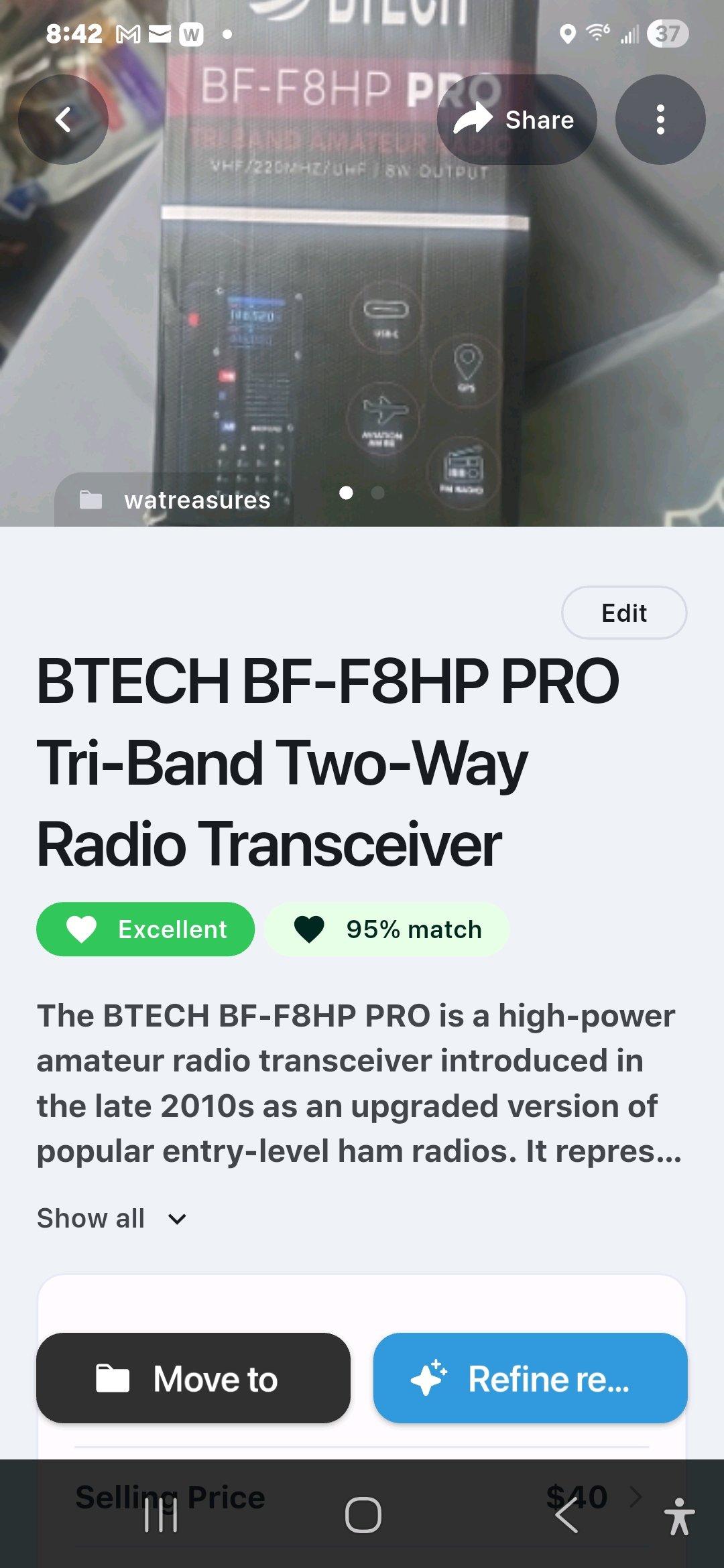 Btech hp pro radio transceiver - Addy, Washington - FleaMarketBay